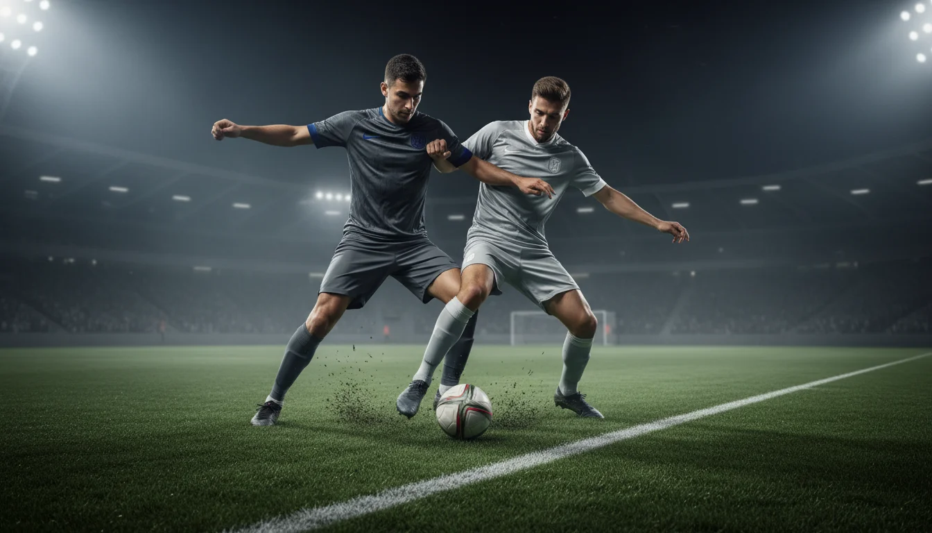 Handicap live wedden - twee voetbalteams in intens duel op het veld