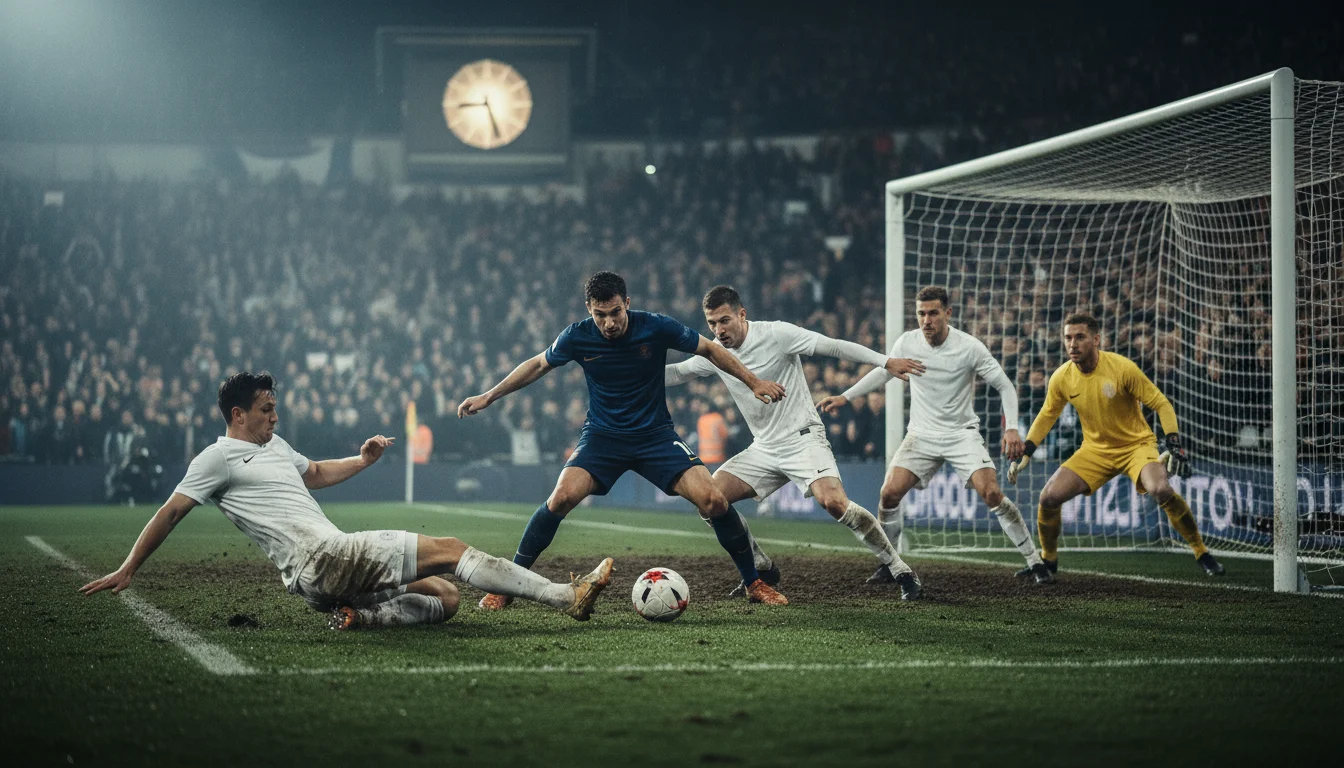 Late doelpunten - dramatisch moment in slotfase voetbalwedstrijd