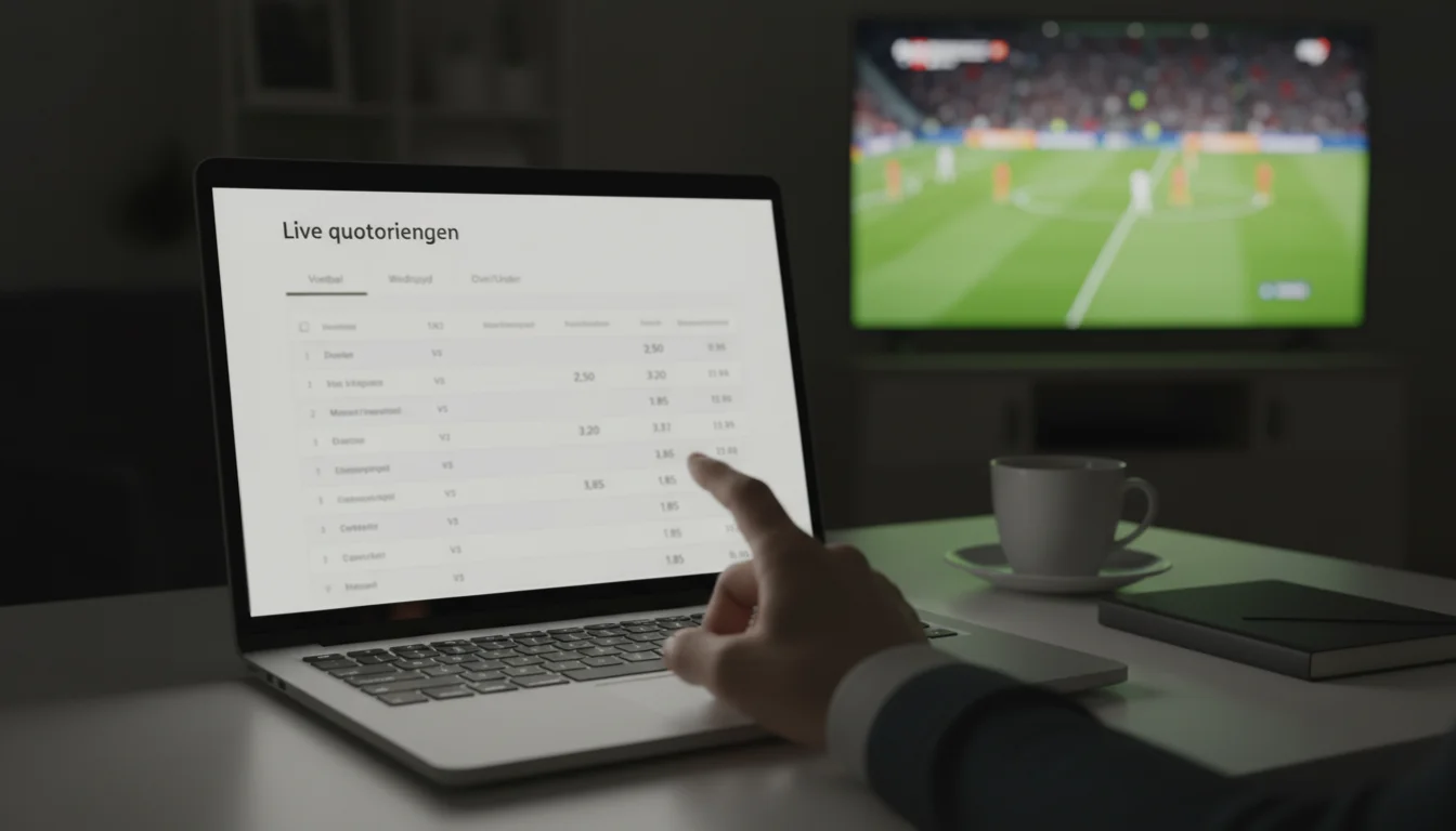 Live odds en quoteringen bij voetbal wedden