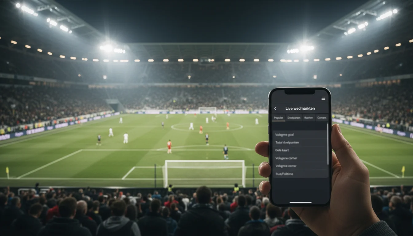 Live wedmarkten bij voetbal wedden
