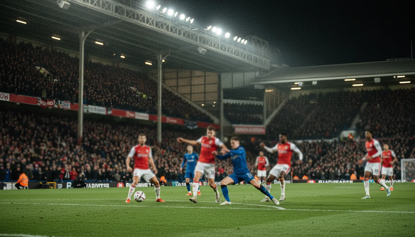 Premier League live wedden - intens moment in Engels voetbalstadion